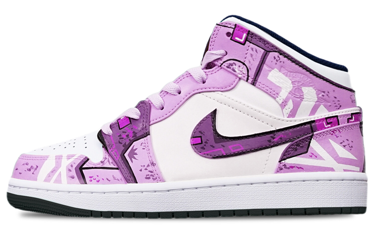 

Кроссовки Air Jordan 1 Vintage Basketball Shoes Women's Mid-Top White