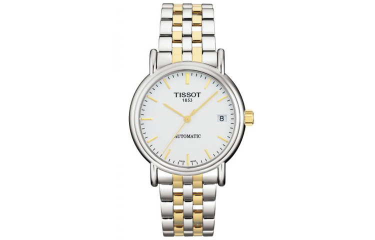 

TISSOT Часы Carson Elite Series Automatic Mechanical Movement Men's Watch Watch White Dial, Silver White
