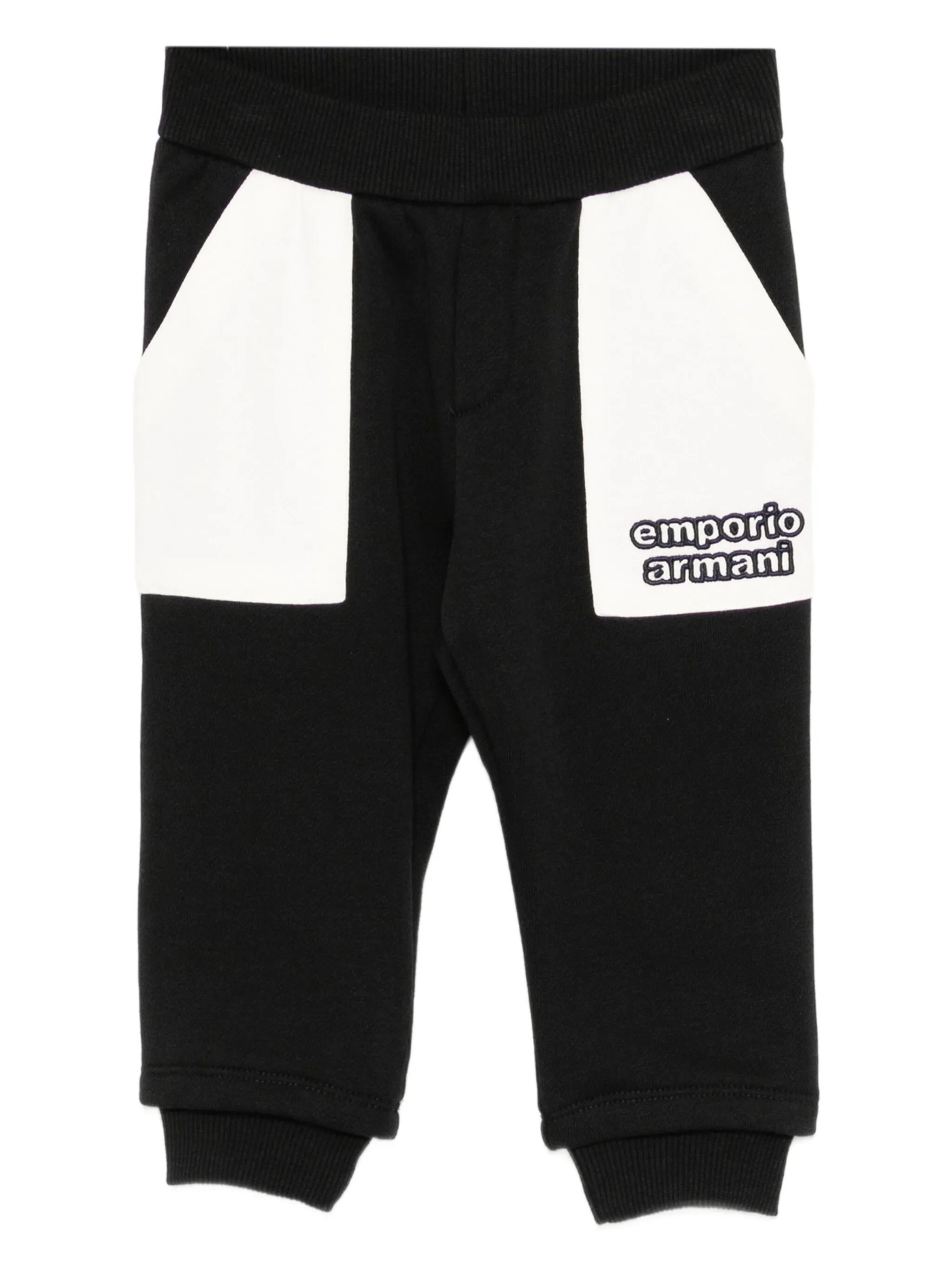 

Брюки ASV с вышитым логотипом Emporio Armani Kids, синий