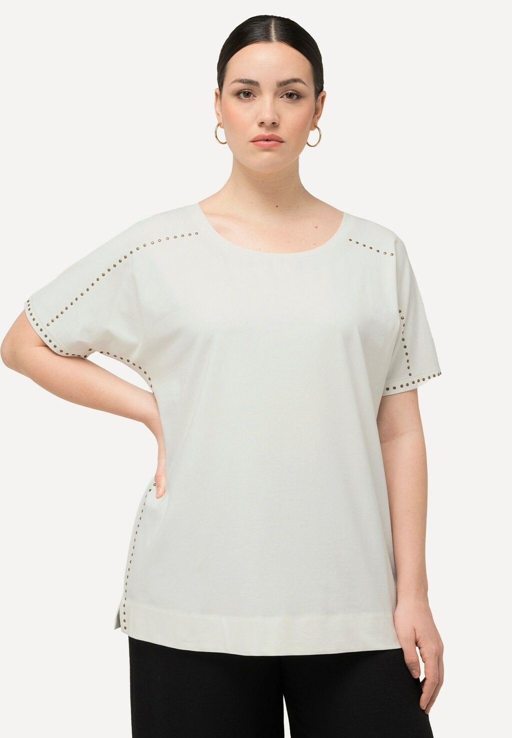 

Футболка с принтом SHORT SLEEVE Ulla Popken, кремовый