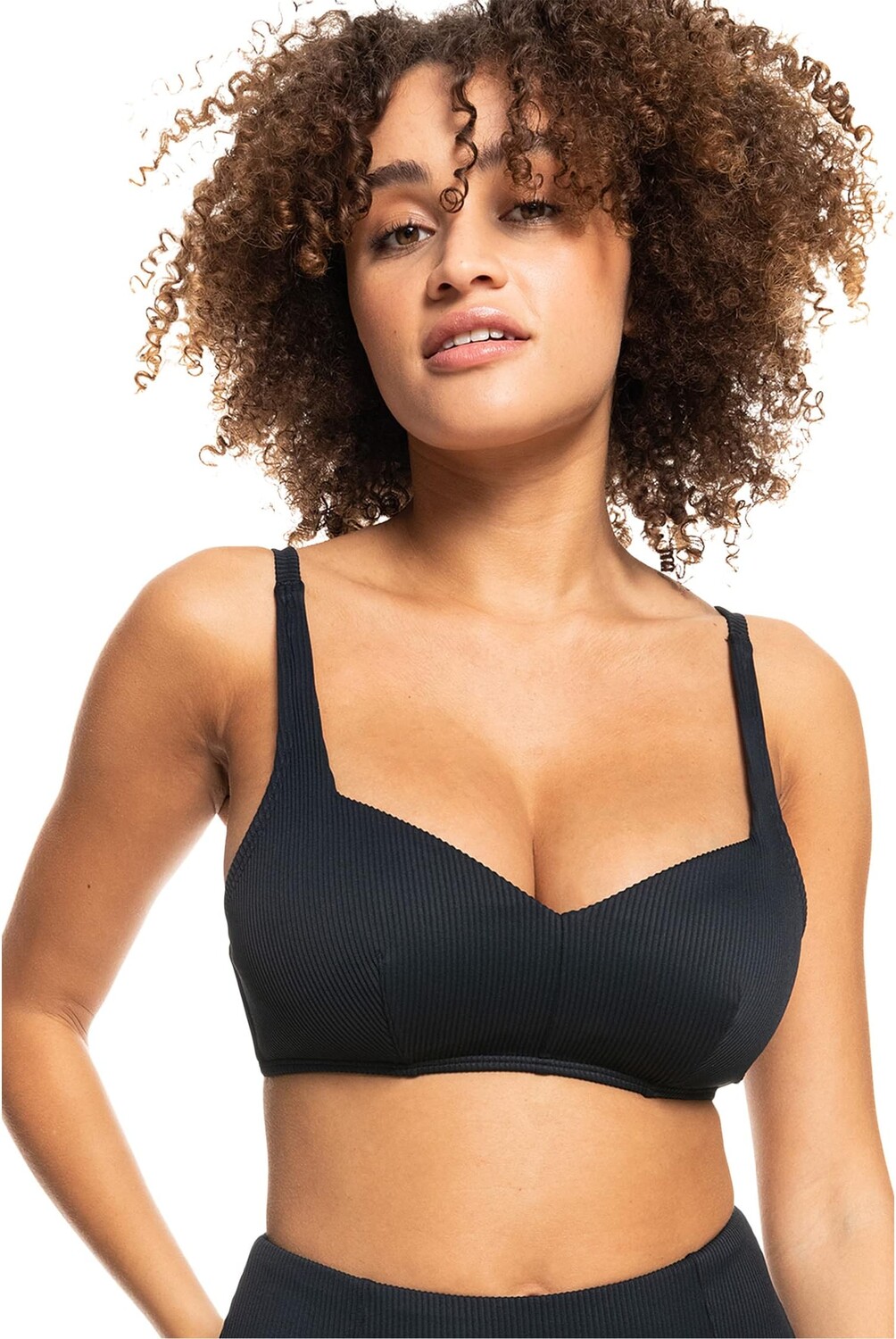 

Топ бикини Rib Love The Sun Ray Roxy, цвет Anthracite
