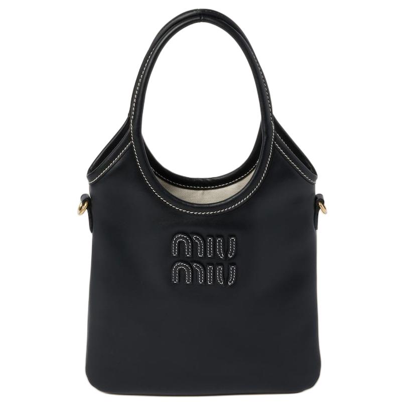 

MIU MIU Сумка через плечо Ivy Leather, обычная женская, черная