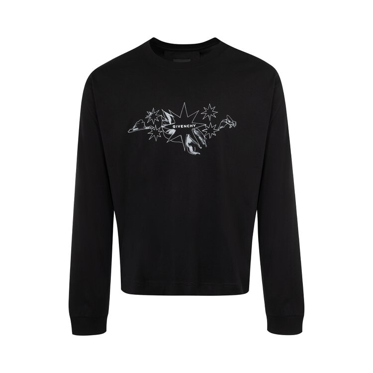 

Футболка Givenchy Boxy Fit Long-Sleeve T-Shirt, черный