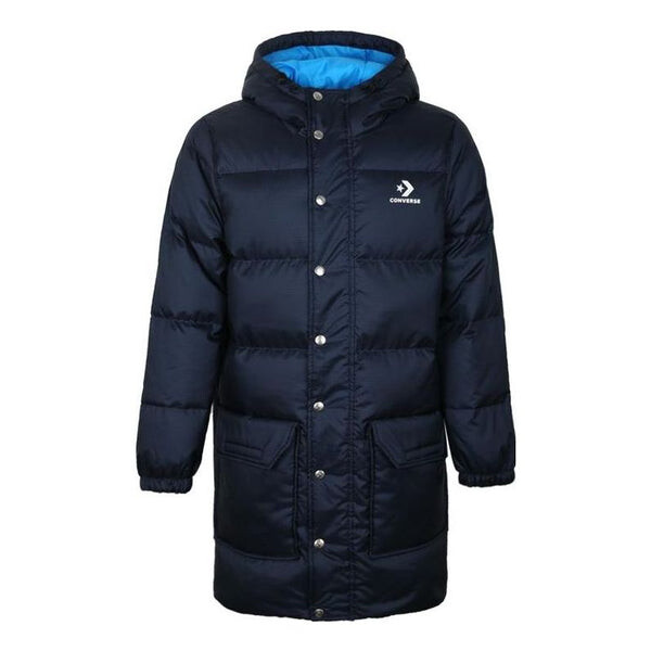 

Куртка long down puffer jacket 'navy blue' Converse, синий