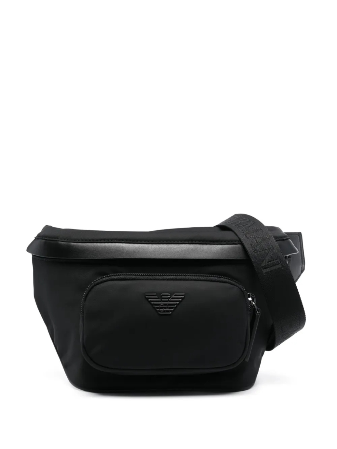 

Поясная сумка с логотипом Emporio Armani, черный