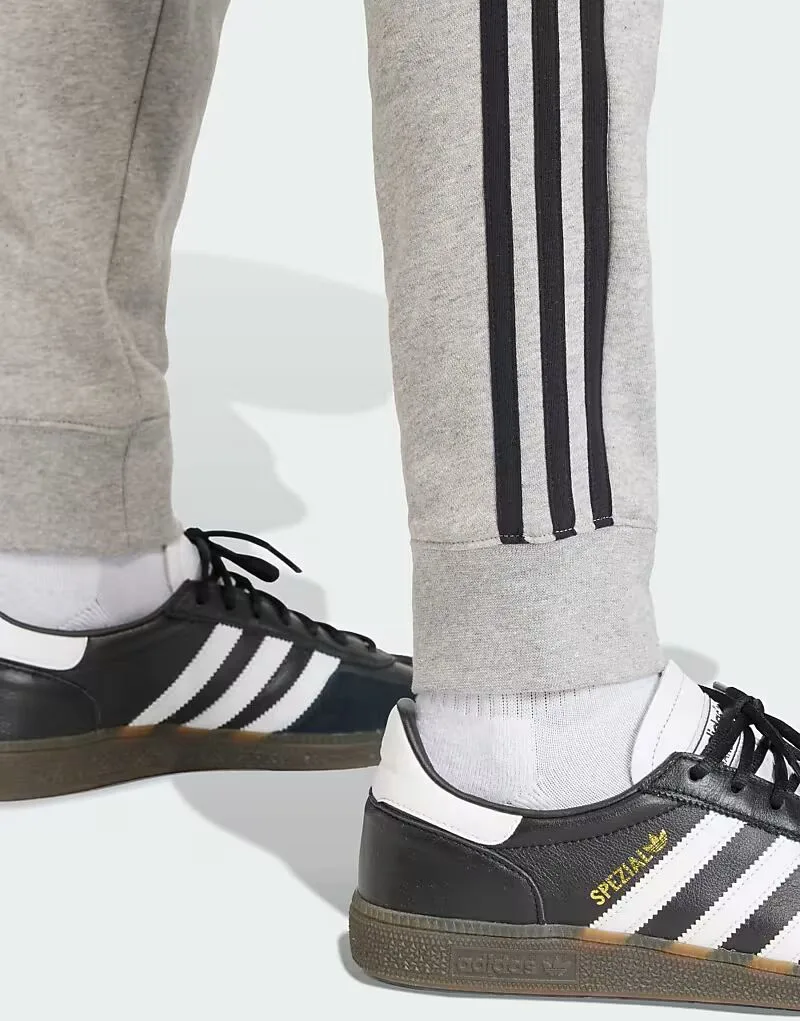 Спортивные штаны Adidas Originals с тремя полосками, средне-серый меланж — фото 3