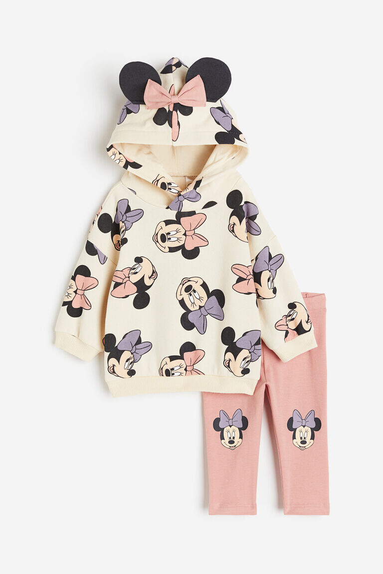 

Комплект из 2-х худи и леггинсов H&M, бежевый