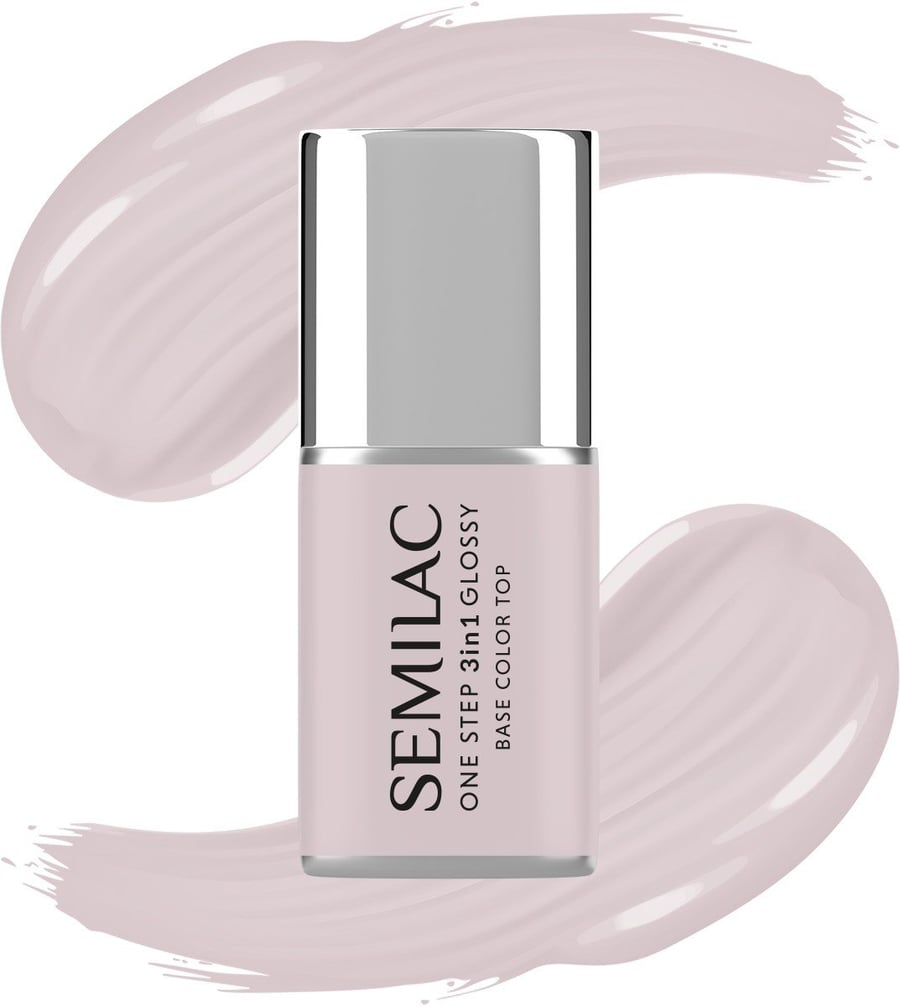 

SEMILAC One Step Glossy 3in1 Hybrid Nail Polish S610 Barely Pink 7 мл