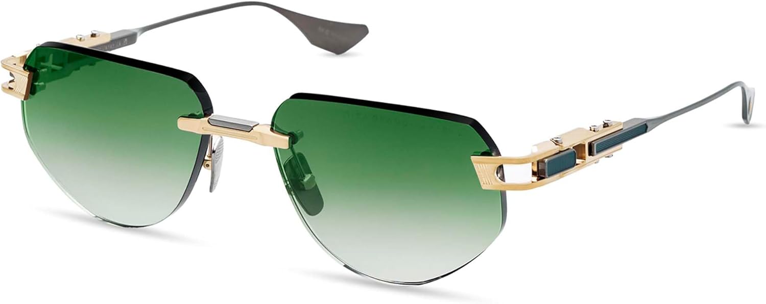 

Солнцезащитные очки Dita GRAND-IMPERYN DT DTS164 A-02 в белой оправе с металлическими линзами цвета «белое золото/античное серебро», с градиентными зелеными линзами, артикул 56-17-137