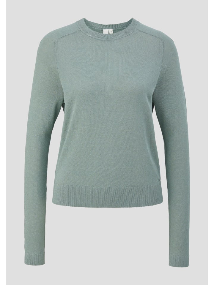 

QS Вязаный свитер цвета 7219_шалфейно-зеленый