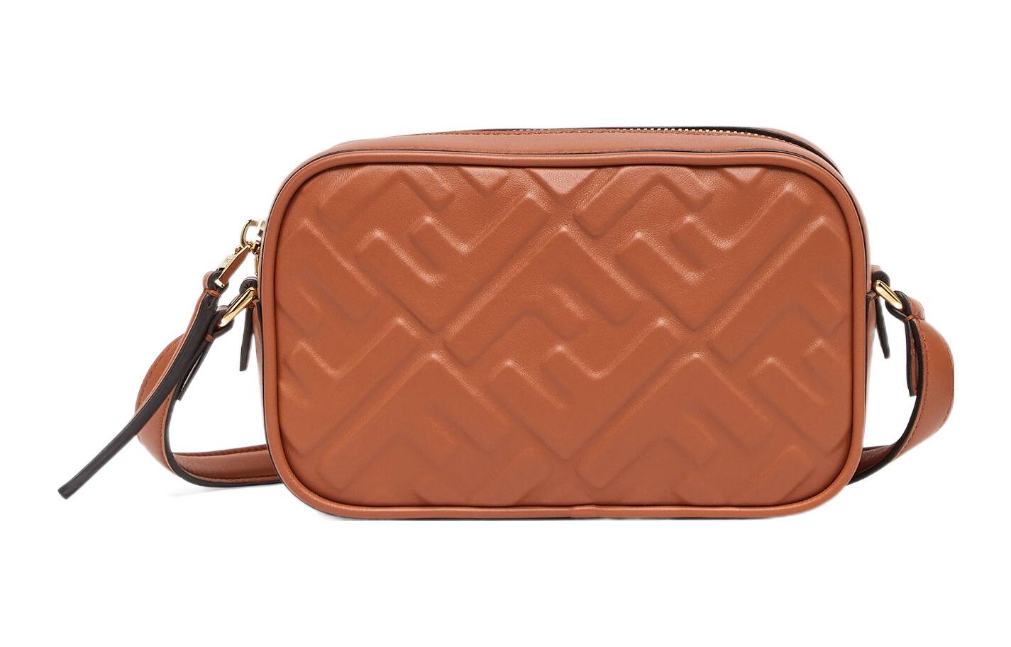 

Fendi Сумка через плечо из телячьей кожи, мини-сумка-кроссбоди, женская, коричневая