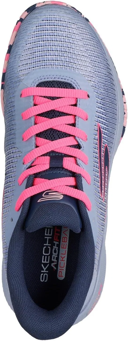 Кроссовки теннисные Skechers Viper Court Pro 2.0, серые с лавандовым — фото 4
