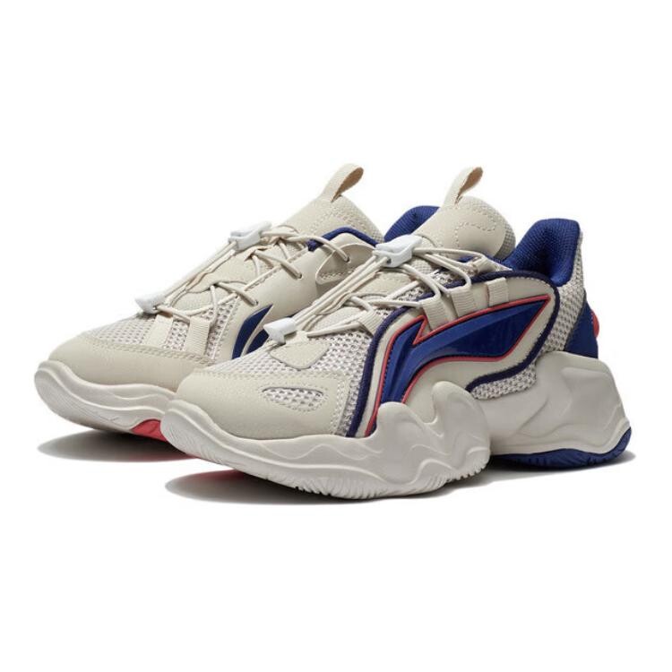 Кроссовки LINING YOUNG Kunpeng Kids Lifestyle Shoes GS Low-top Gray/Blue, серый — фото 3