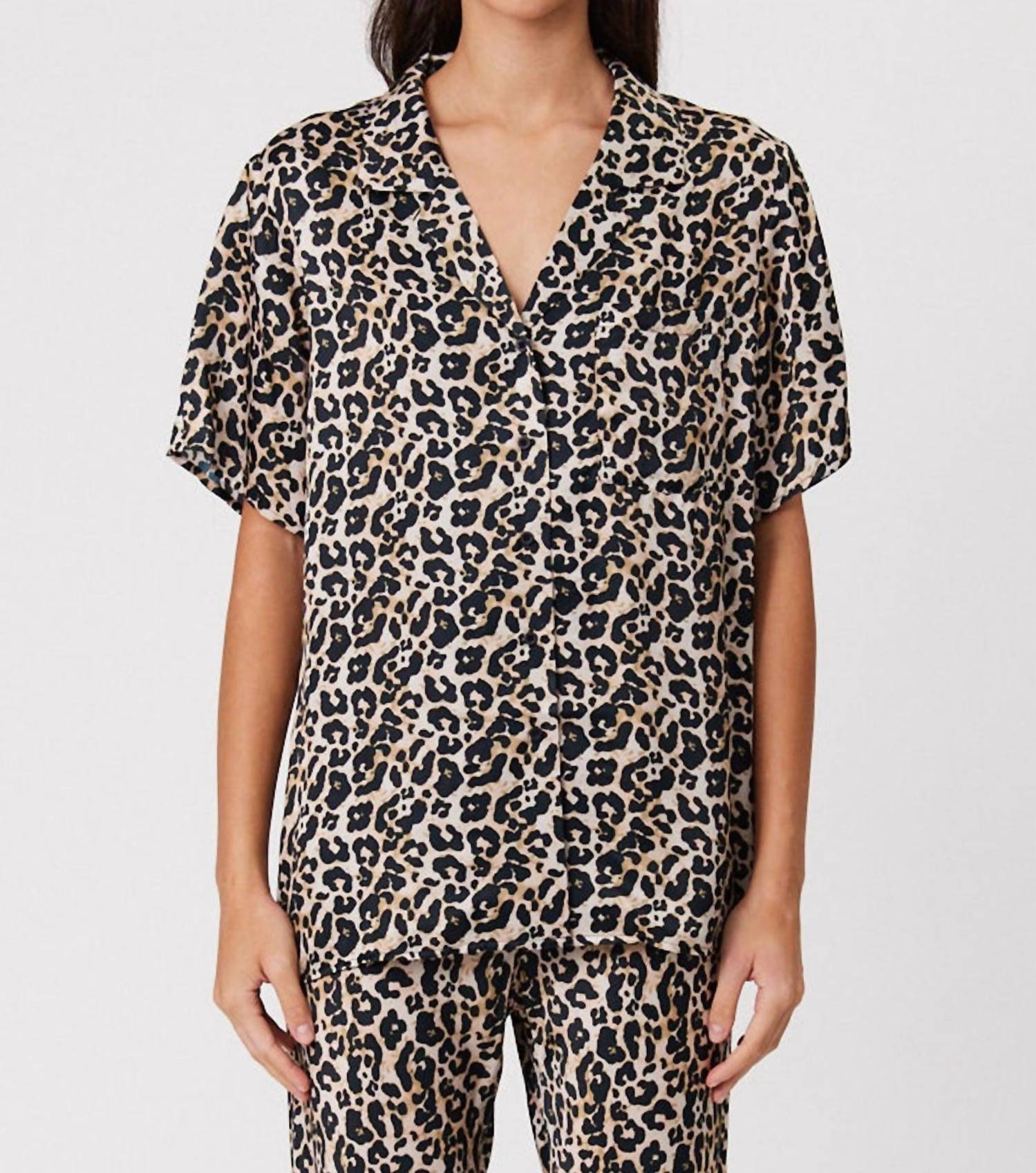 

Рубашка Nyla в леопардовом принте Remain