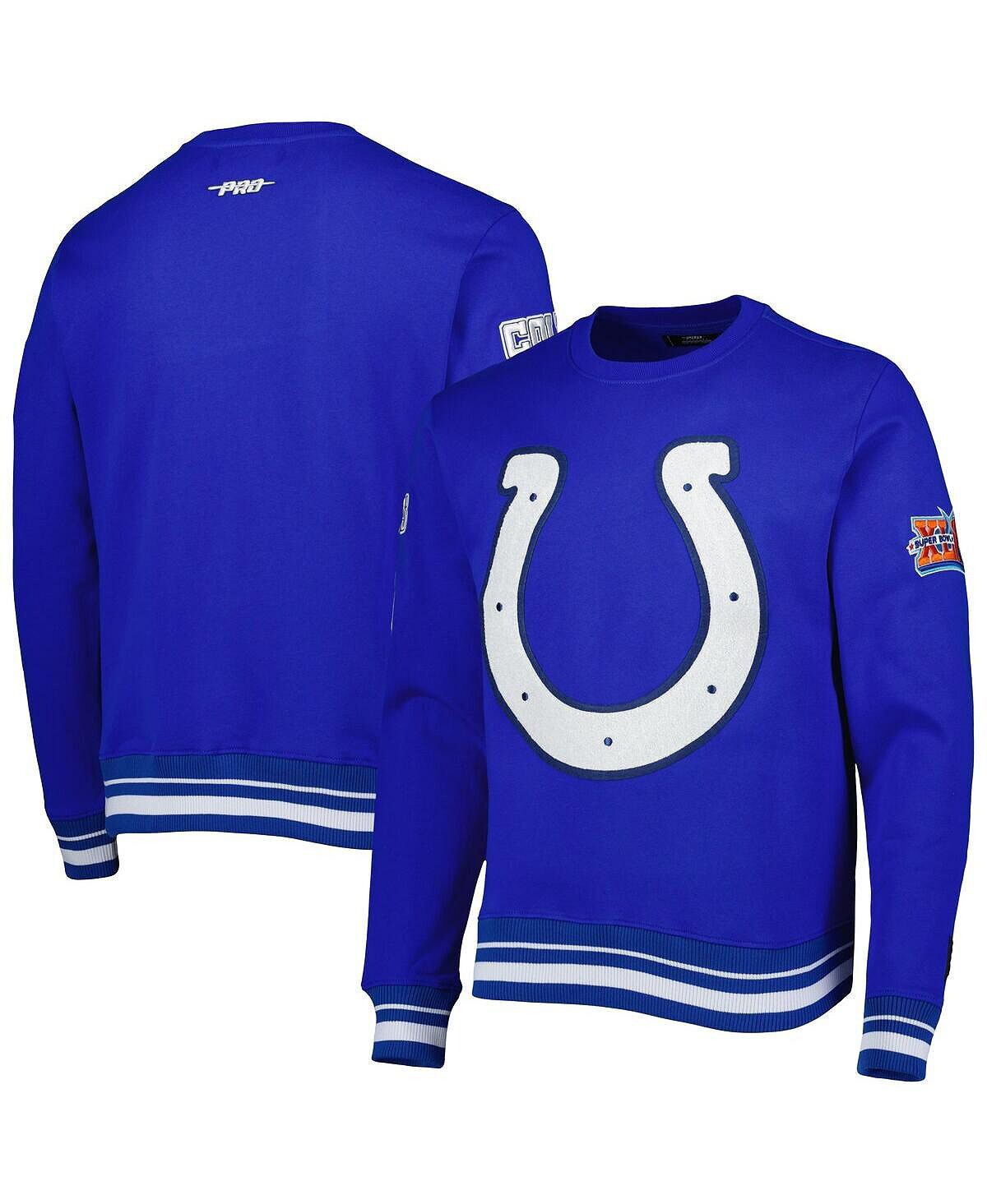 

Мужской пуловер-толстовка Royal Indianapolis Colts Mash Up Pro Standard