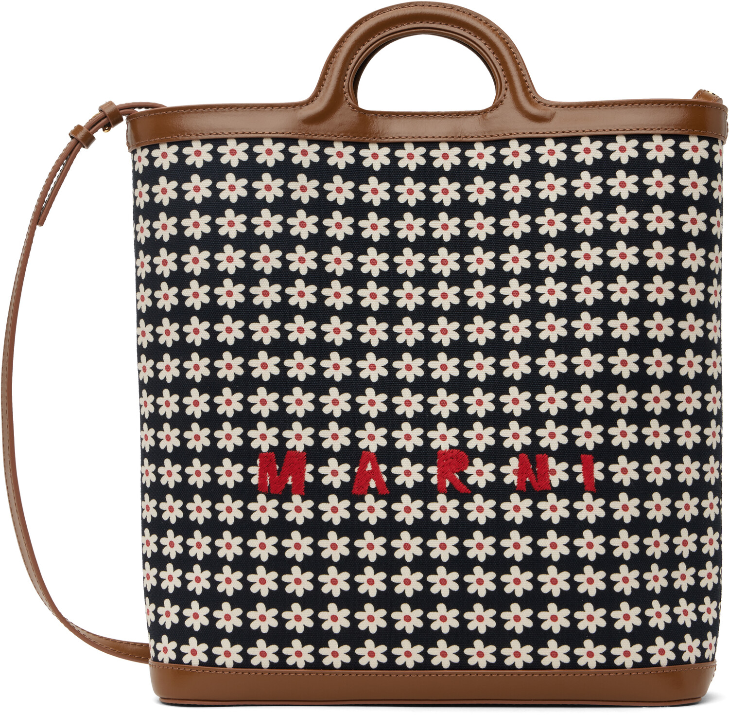 

Сумка-тоут через плечо Tropicalia Black & Tan Marni