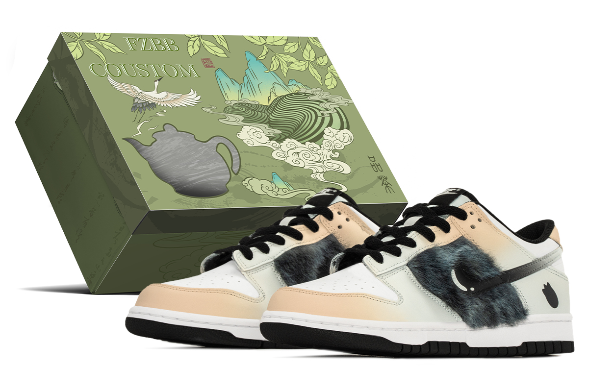 

Nike Туфли для скейтбординга dunk 'black' нескользящие устойчивые к истиранию низкие детские черно-белые для подростков