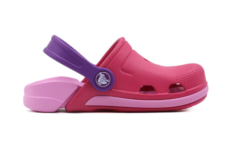 Сандалии Kids Crocs Classic clog Sports sandals 'Red Pink Purple' — фото 2