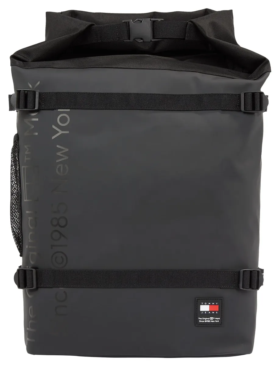 

Городской рюкзак Tommy Jeans "TJM DAILY + ROLLTOP BACKPACK", рюкзак для отдыха, сумка для отдыха, городской рюкзак, черный