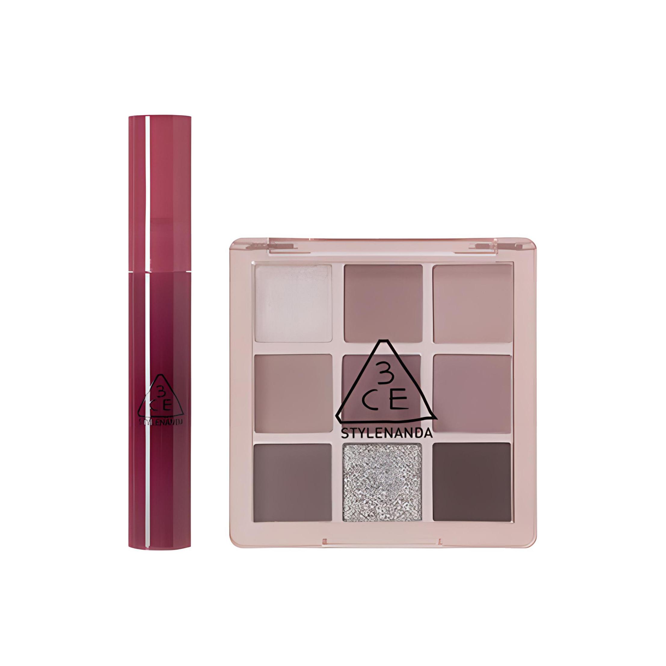 

Брендовая концентрированная помада-блеск для губ Little Honey Spoon и набор теней для век, легко наносится 3CE