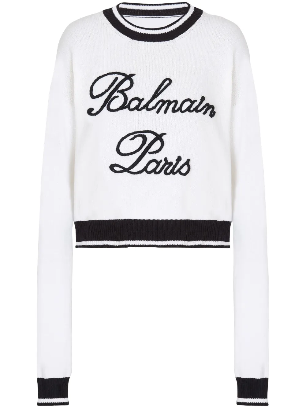 

Джемпер с вышитым логотипом BALMAIN, белый