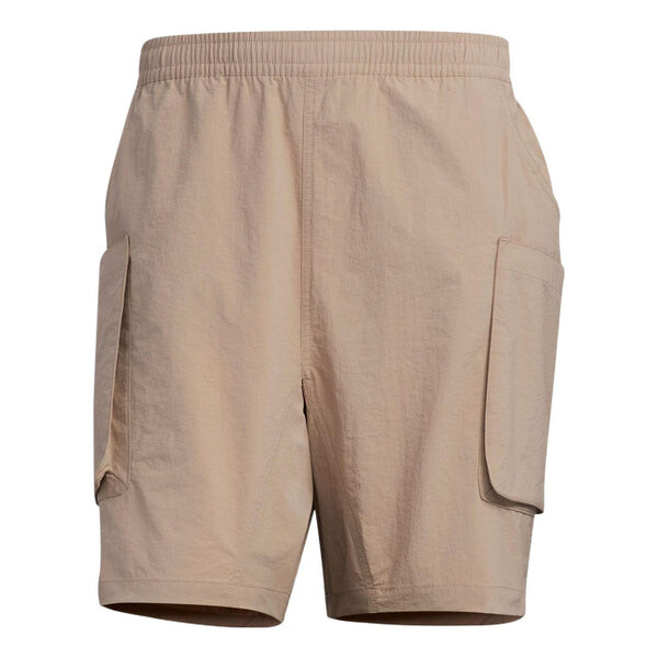 

Шорты solid color elastic waistband big pocket shorts khaki Adidas, мультиколор