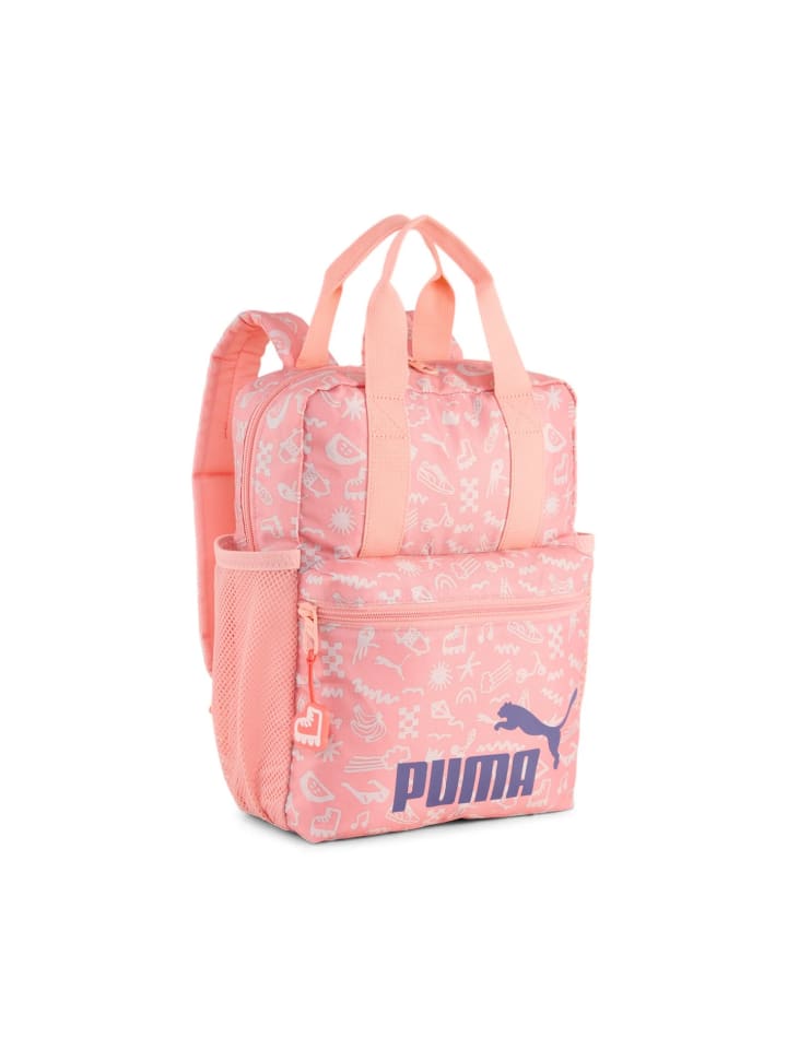 

Puma Детский рюкзак Sandy Adventures Extra Small Backpack в розовом цвете с фруктовым рисунком