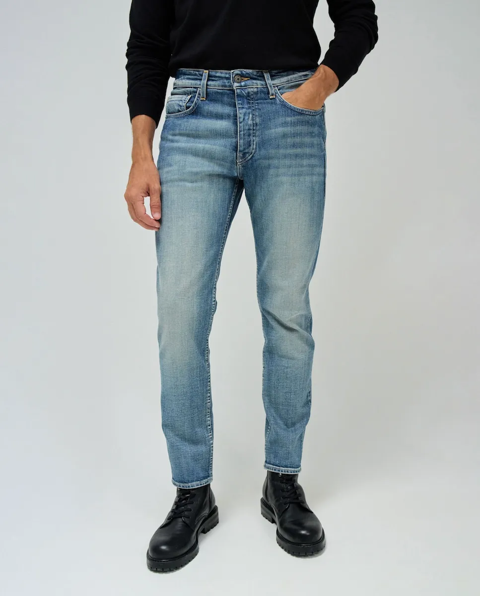 

Прямые мужские джинсы с винтажной стиркой Salsa Jeans, синий