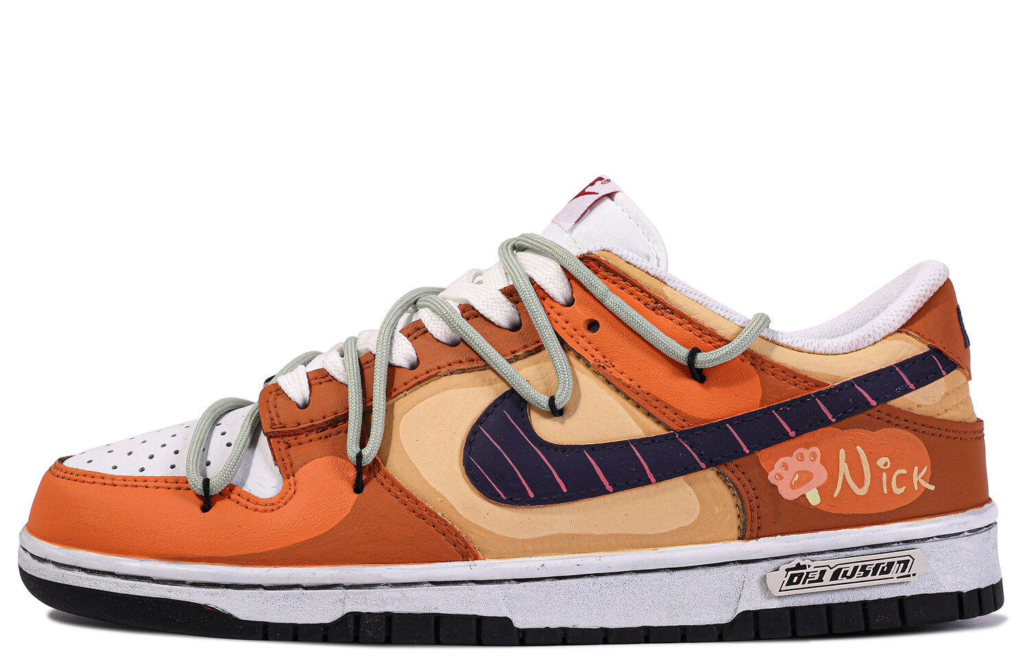 

Кроссовки Nike Dunk Skateboard Shoes Men Low-Top Orange/Yellow