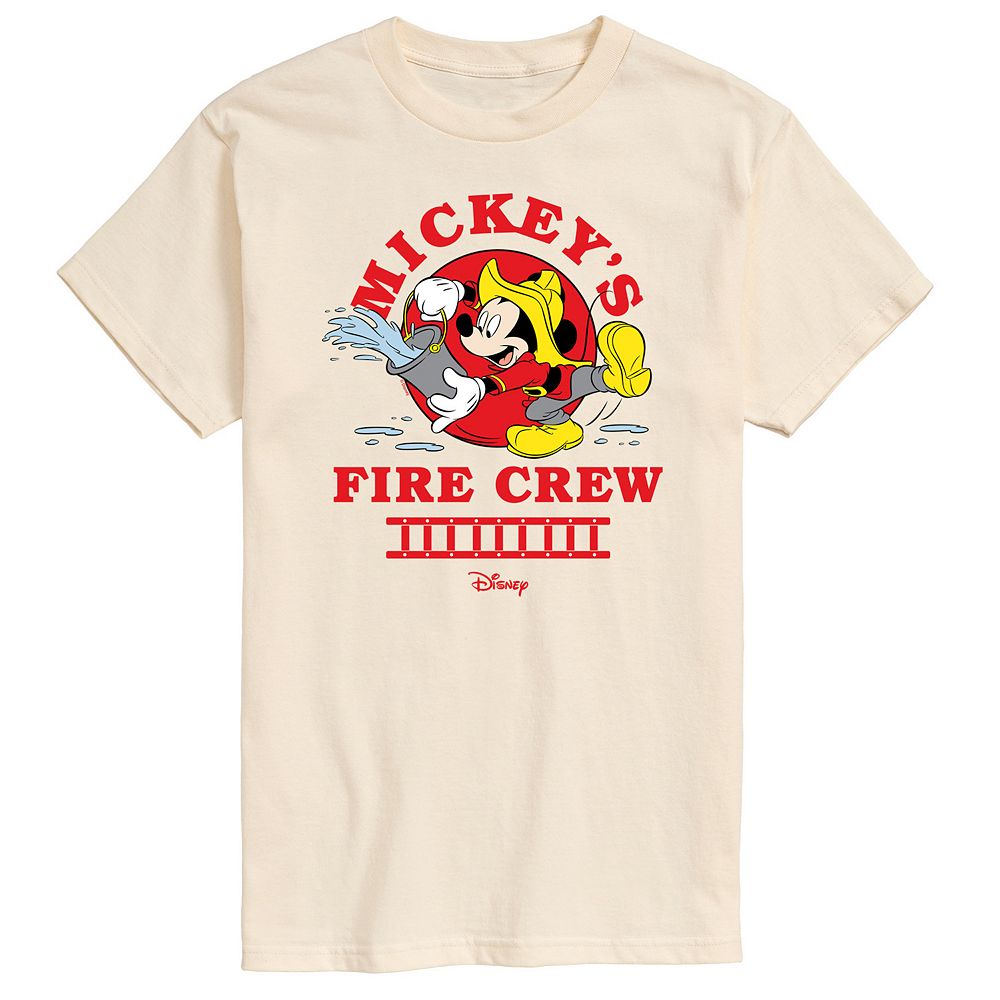 

Мужская футболка с рисунком Fire Crew Disney's Mickey Mouse, цвет Cream