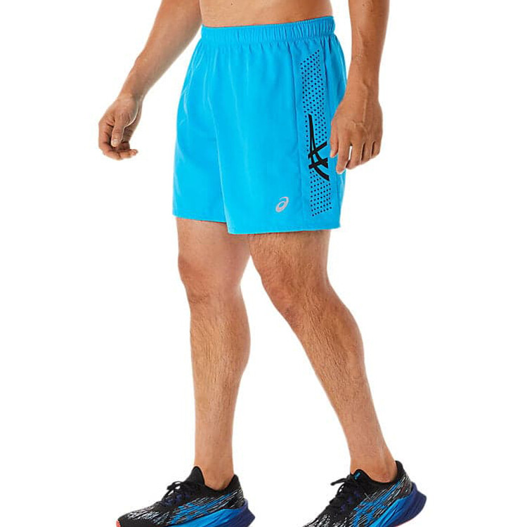

Повседневные шорты мужские Island Blue / Performance Black Asics, черный