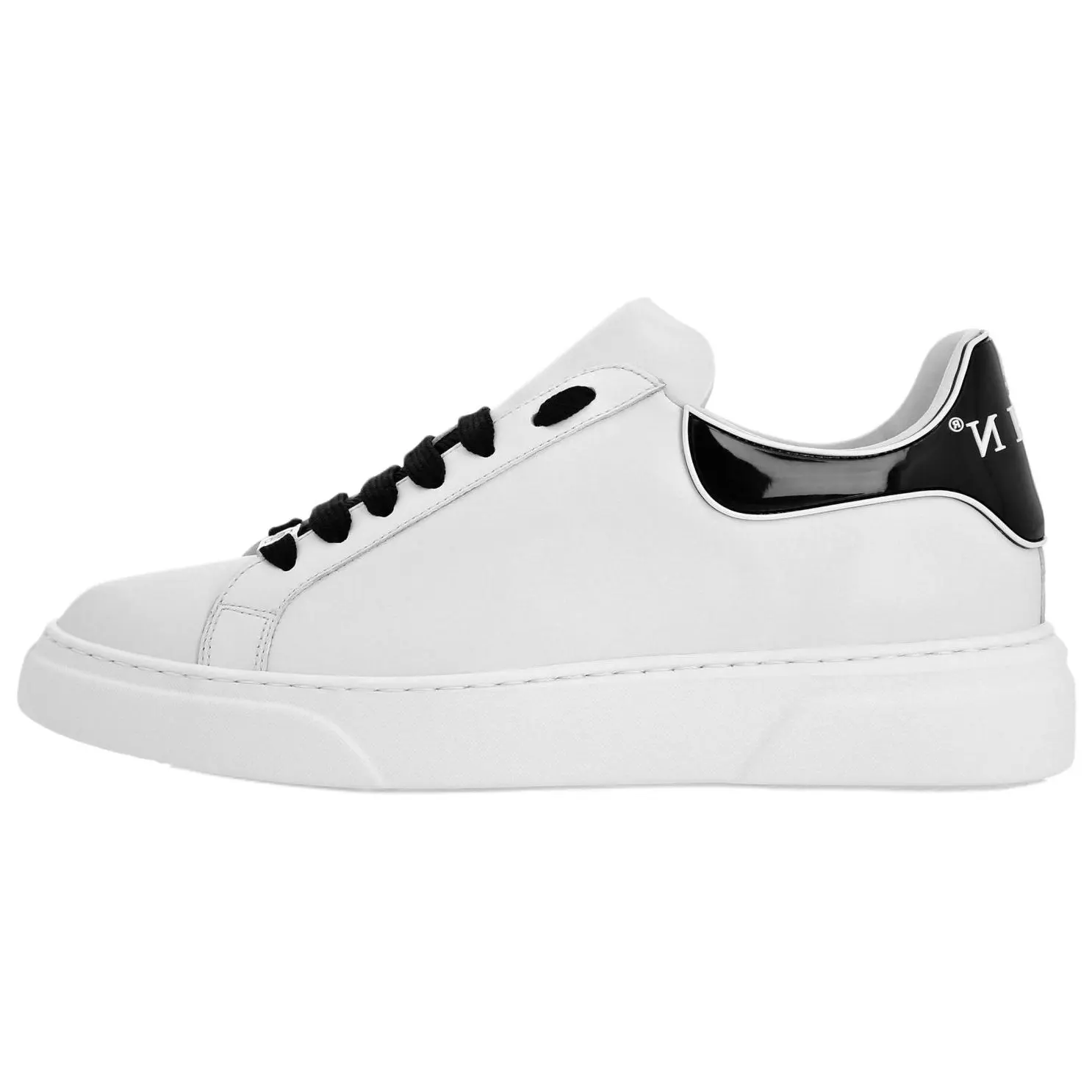 

PHILIPP PLEIN Кожаные низкие кеды Unisex White