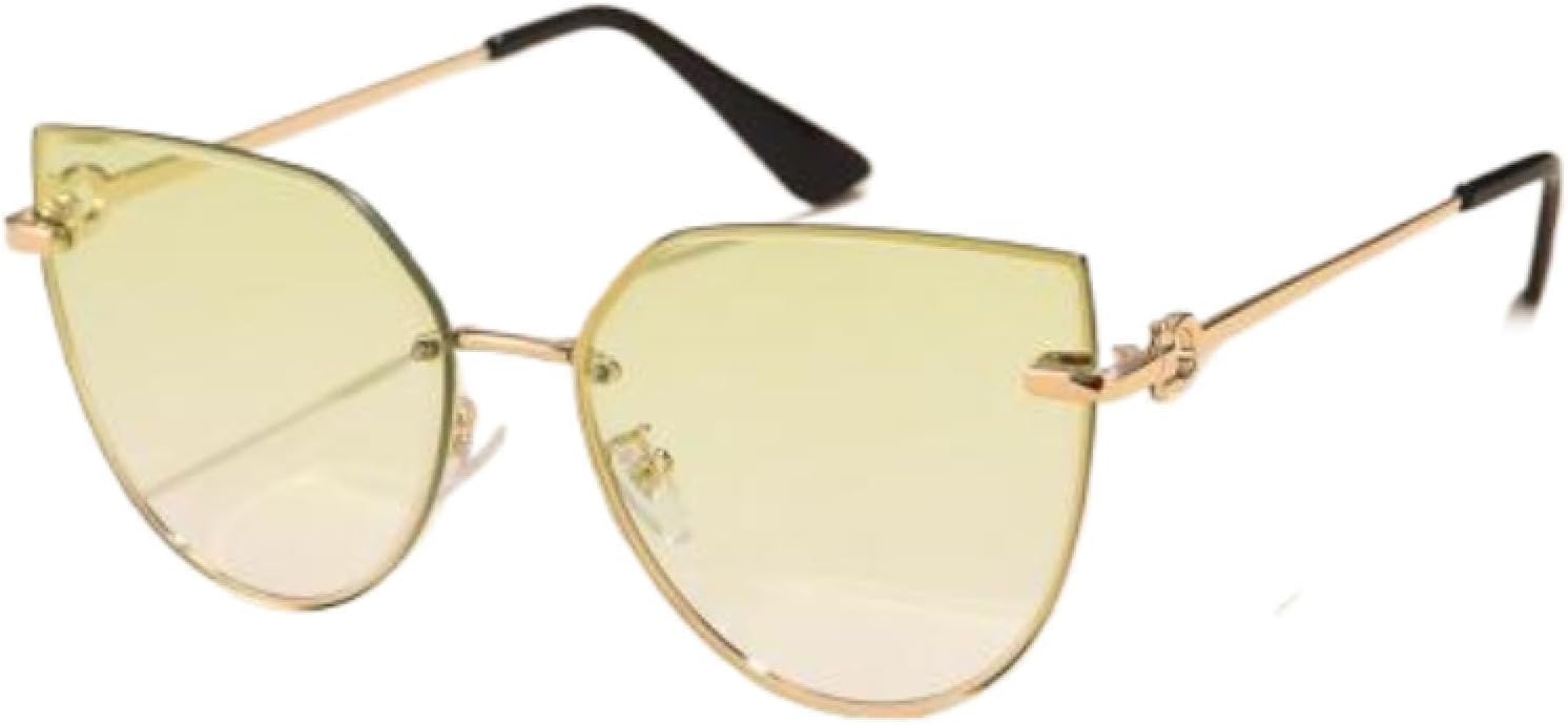 

Солнцезащитные очки с защитой от УФ-излучения UV400 | Женские, без оправы, градиентные | Для женщин и мужчин, для занятий спортом на открытом воздухе и вождения DSVIGF, Gradient Green