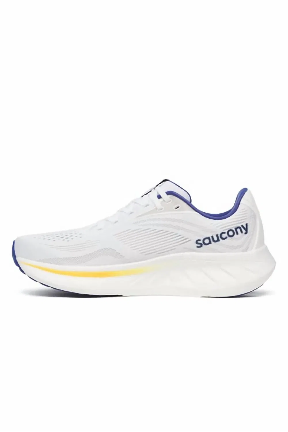 SAUCONY Мужские беговые кроссовки Ride 18 белого/азуритового цвета