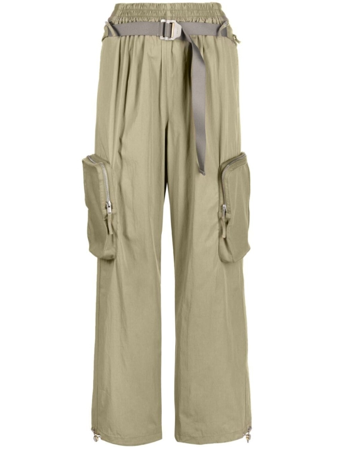 

Dion Lee брюки Blouson с поясом, зеленый