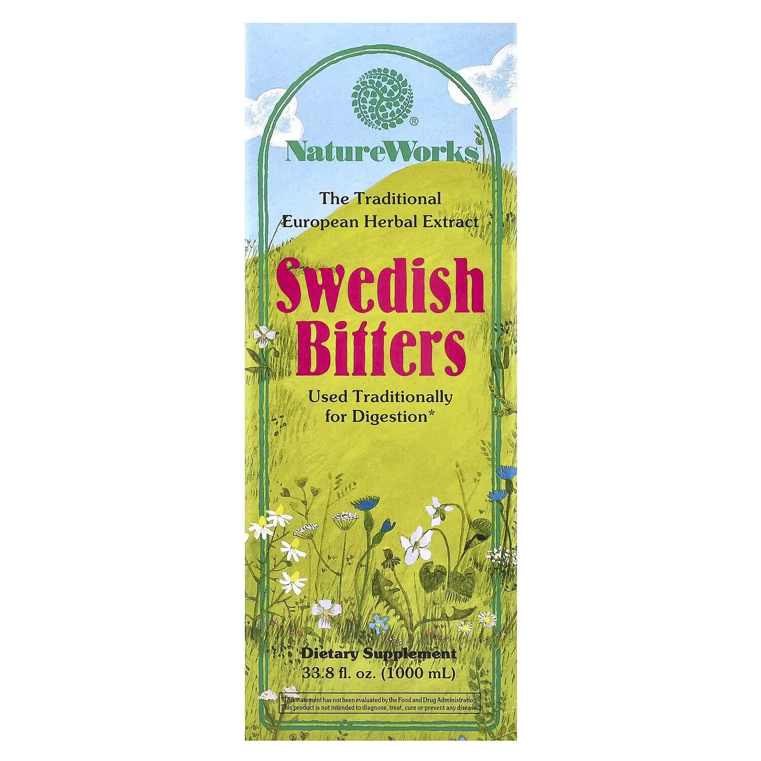 

NatureWorks, шведская настойка, 33,8 жидких унций (1000 мл) Nature'S Way