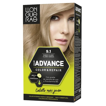 

Color Advance Coffee Salon Collection Краска для волос 9.1 Светло-пепельный блондин Llongueras