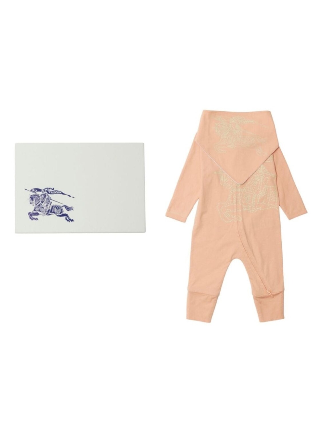

Burberry Kids комплект для новорожденного из хлопка с логотипом, розовый