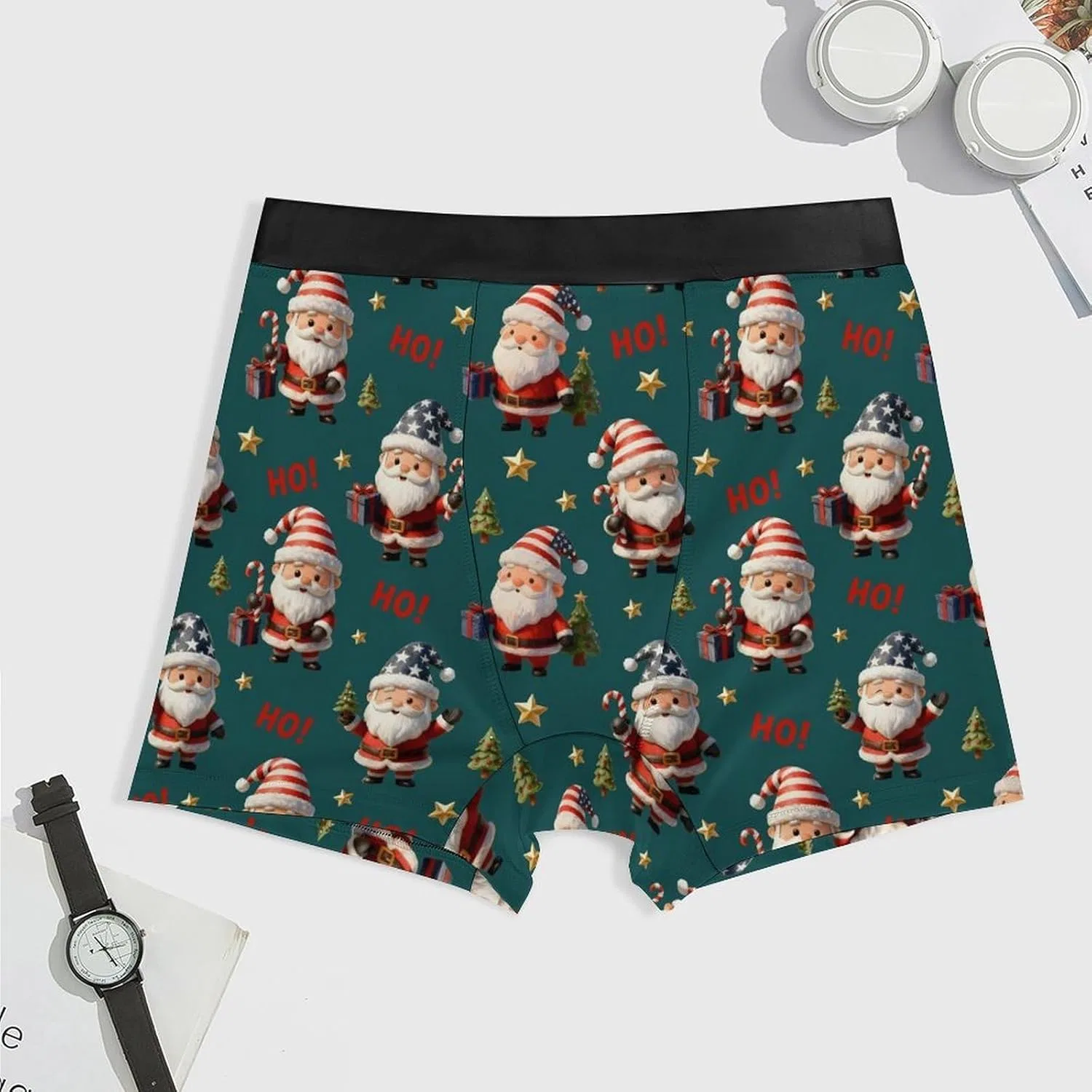 Боксеры с новогодним принтом Santa Claus — фото 3