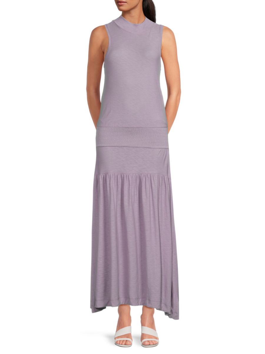 

Платье-макси рыбка Margo Pima Cotton Nation LTD, цвет French Violet