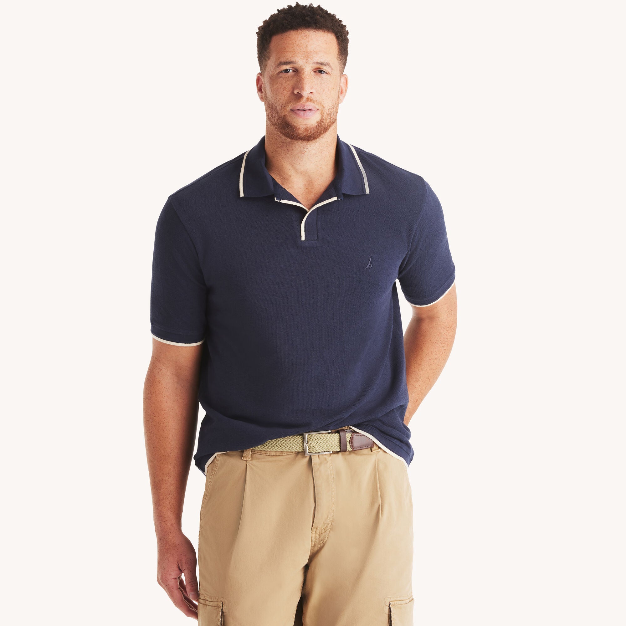 

Мужское поло Nautica Classic Fit для больших и высоких, цвет navy seas
