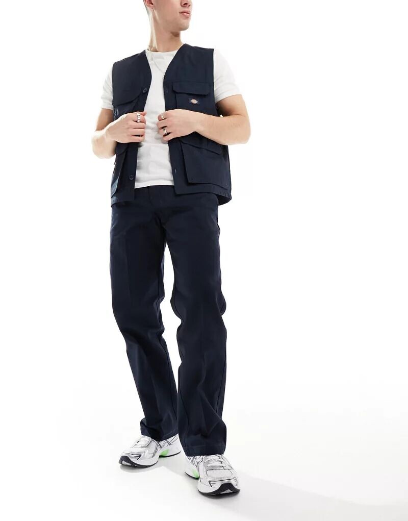 

Темно-синие рабочие брюки прямого кроя Dickies 874
