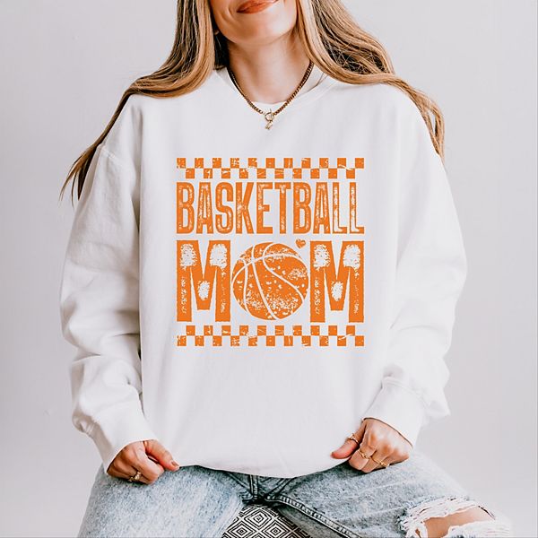 

Свитшот женский легкий garment dyed в клетку distressed Simply Sage Market, White