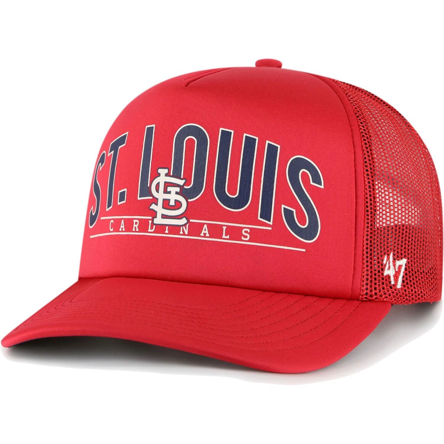 

Мужская красная кепка St. Louis Cardinals Backhaul из пеноматериала '47 Trucker Snapback