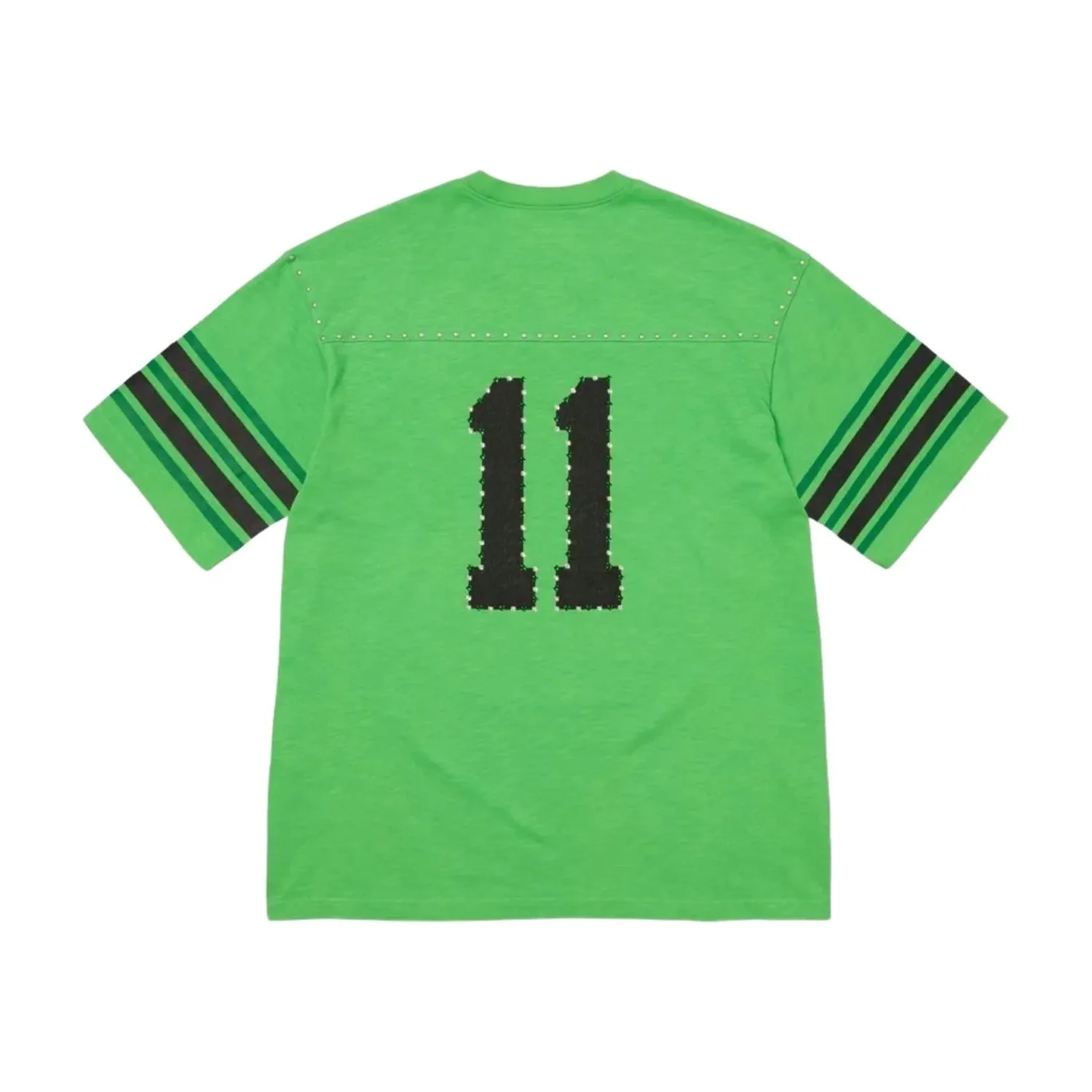 Футболка Supreme SS26 Studded S/S Football T-Shirt 'Green' — фото 2