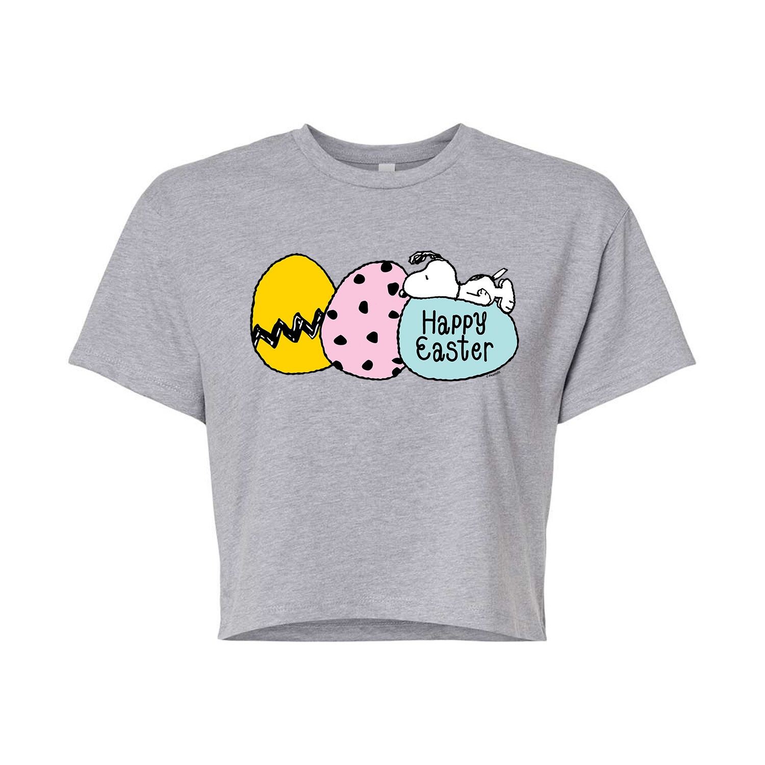 

Укороченная футболка с рисунком Peanuts Eggs для детей Juniors Licensed Character