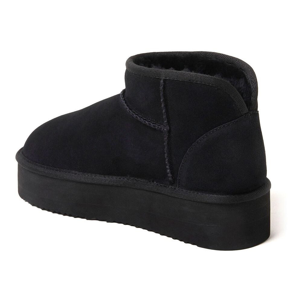 Женские тапочки из овчины Fireside by Dearfoams Kingston на платформе, цвет Chestnut — фото 3