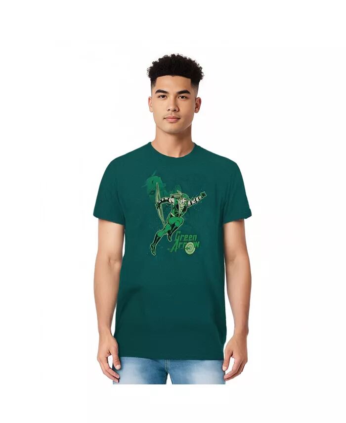 

Мужская футболка DC Comics Green Arrow Green Arrow In Action с коротким рукавом для взрослых DC Green Arrow, зеленый