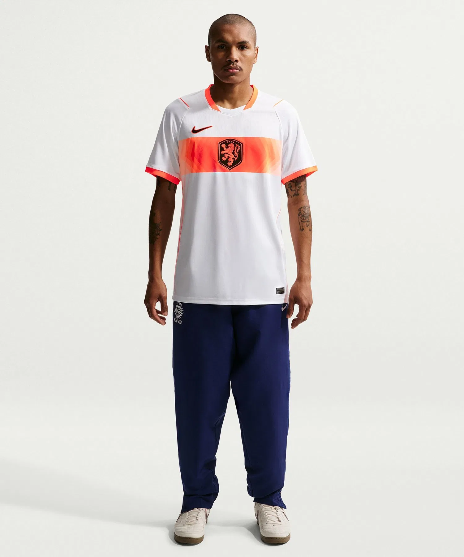 Мужская футболка Nike KNVB DF JSY SS STAD AW белая — фото 2