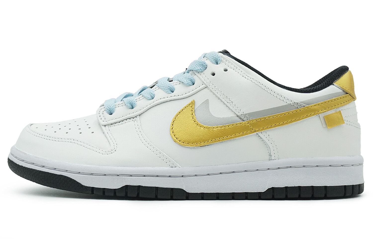 

Кроссовки Nike Dunk Skateboarding Shoes Unisex Low-top White/gold, белый